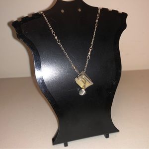 📕 Book-Lover's Pendant Necklace ~ Open Book with Bookmark Charm Librarian